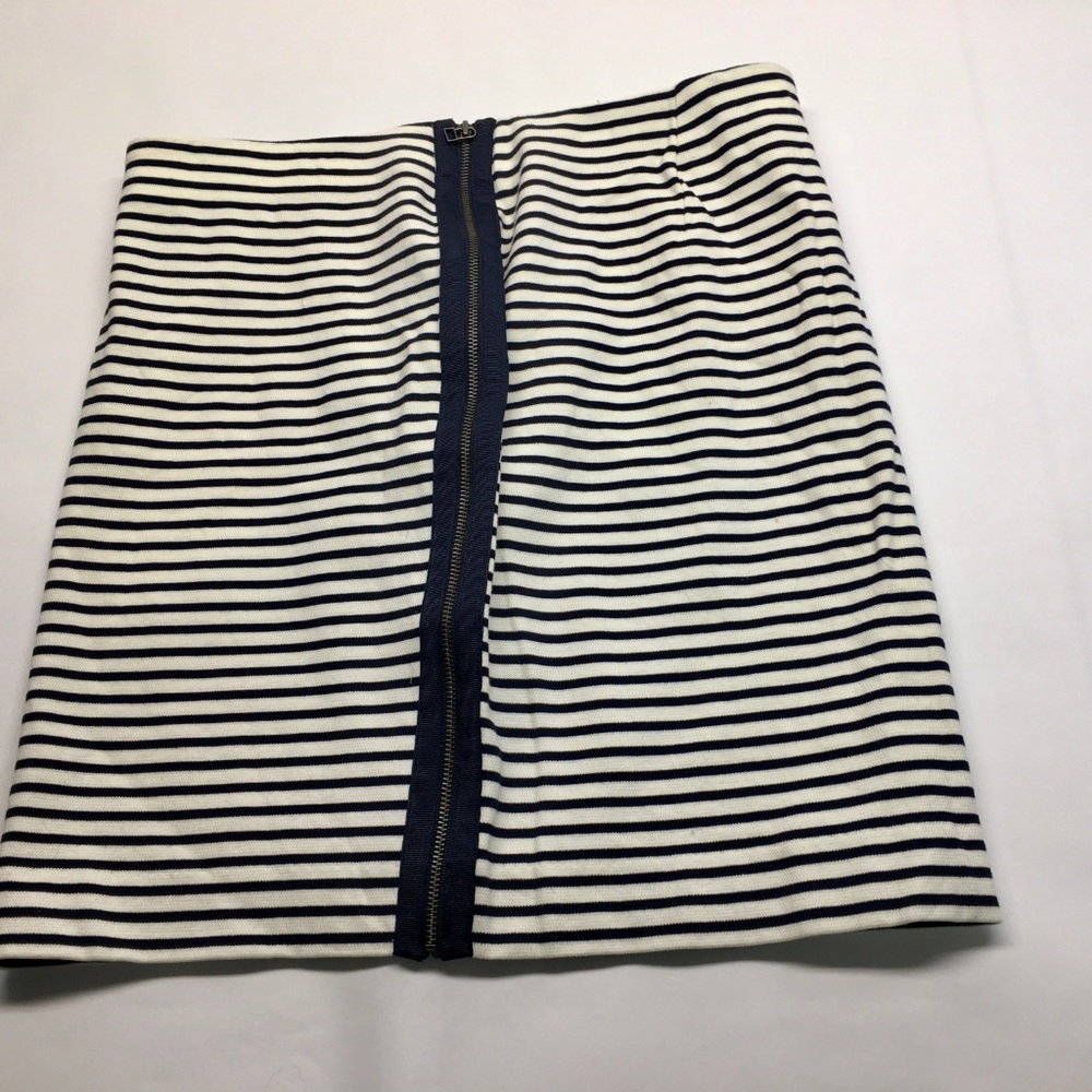 Madwell • Eventide Zip Pencil Skirt Striped Medium